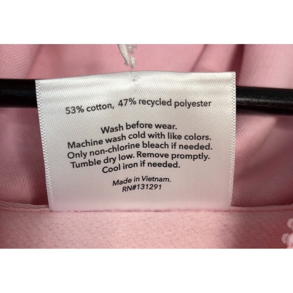 Blogilates Women's Marshmallow Hoodie Oversized Sweatshirt in Pink 3X - Picture 5 of 6